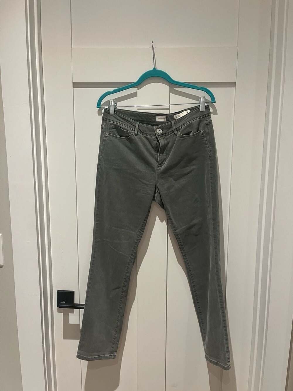 J.Jill Denim Authentic Fit Slim Leg Grey Jeans Size 8